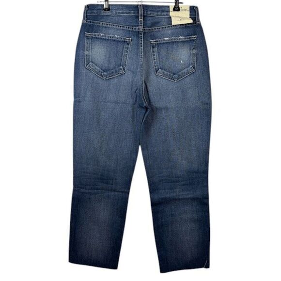 NEW! L'Agence Adele High Rise Crop Stove Pipe Jeans in Newberry Wash Size 27 - Picture 5 of 15